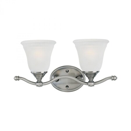 Thomas Harmony 2-Light Wall Lamp in Satin Pewter SL760241